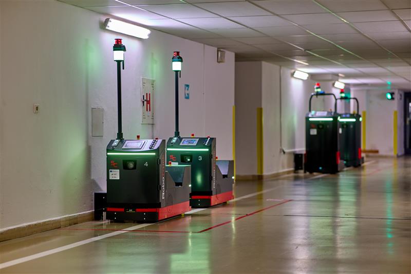 Automatizovaný rozvoz stravy v Nemocnici Jihlava